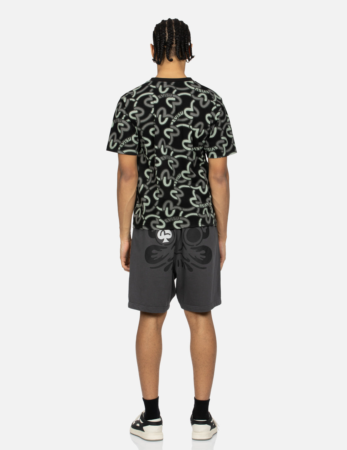 SPADE DARUMA PRINT FASHION FIT SWEAT SHORTS - 5
