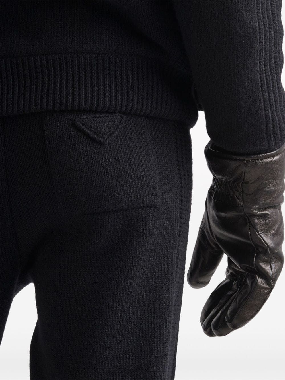 fine-knit cashmere track pants - 5
