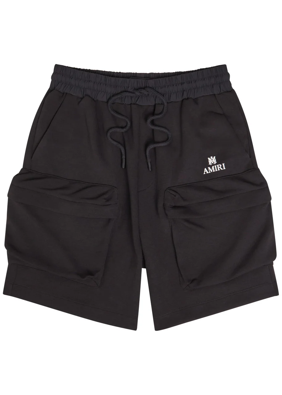 Amiri MA Logo Jersey Cargo Shorts - 1