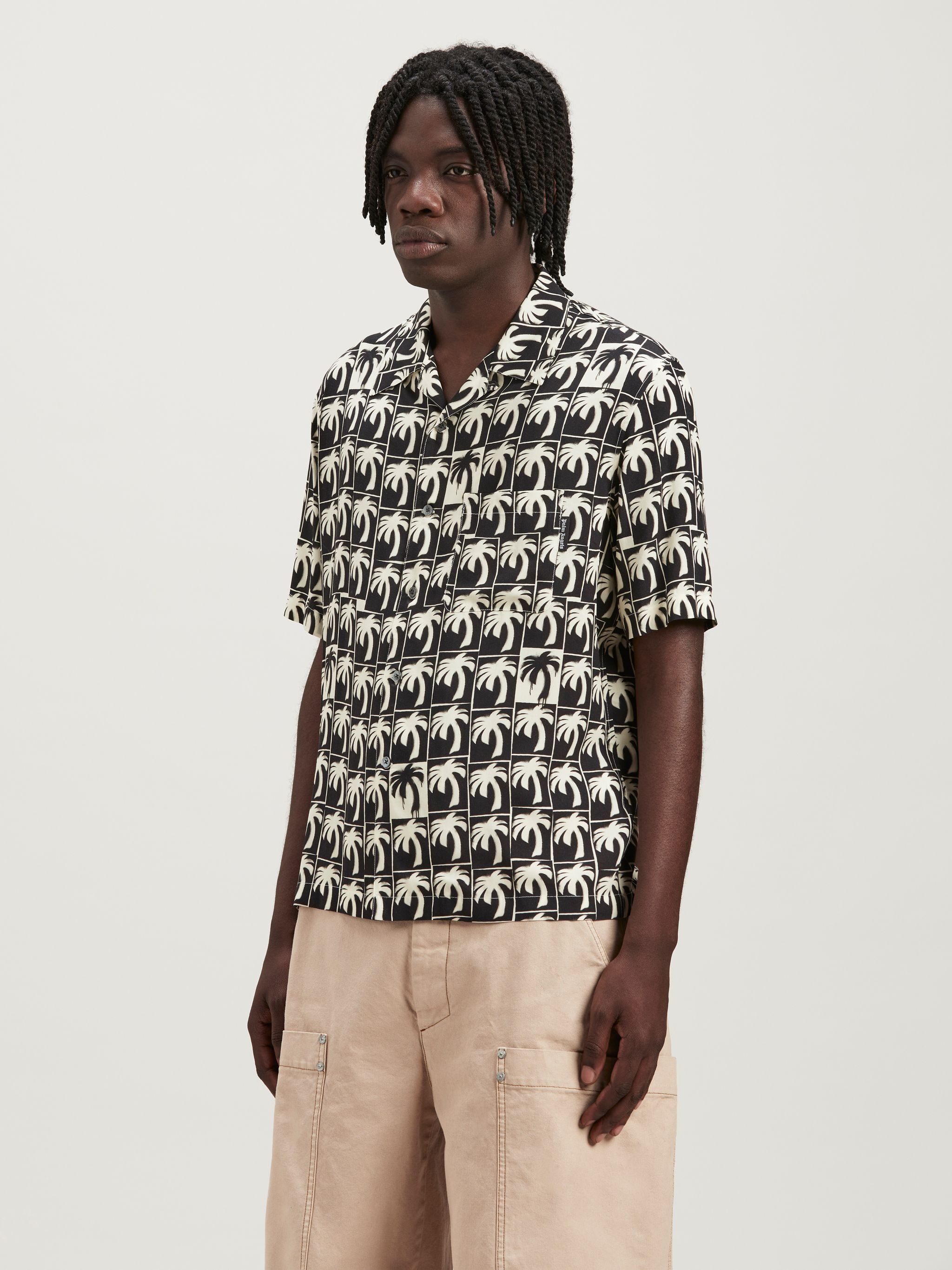 Dripping Palms Bowling Shirt - 4