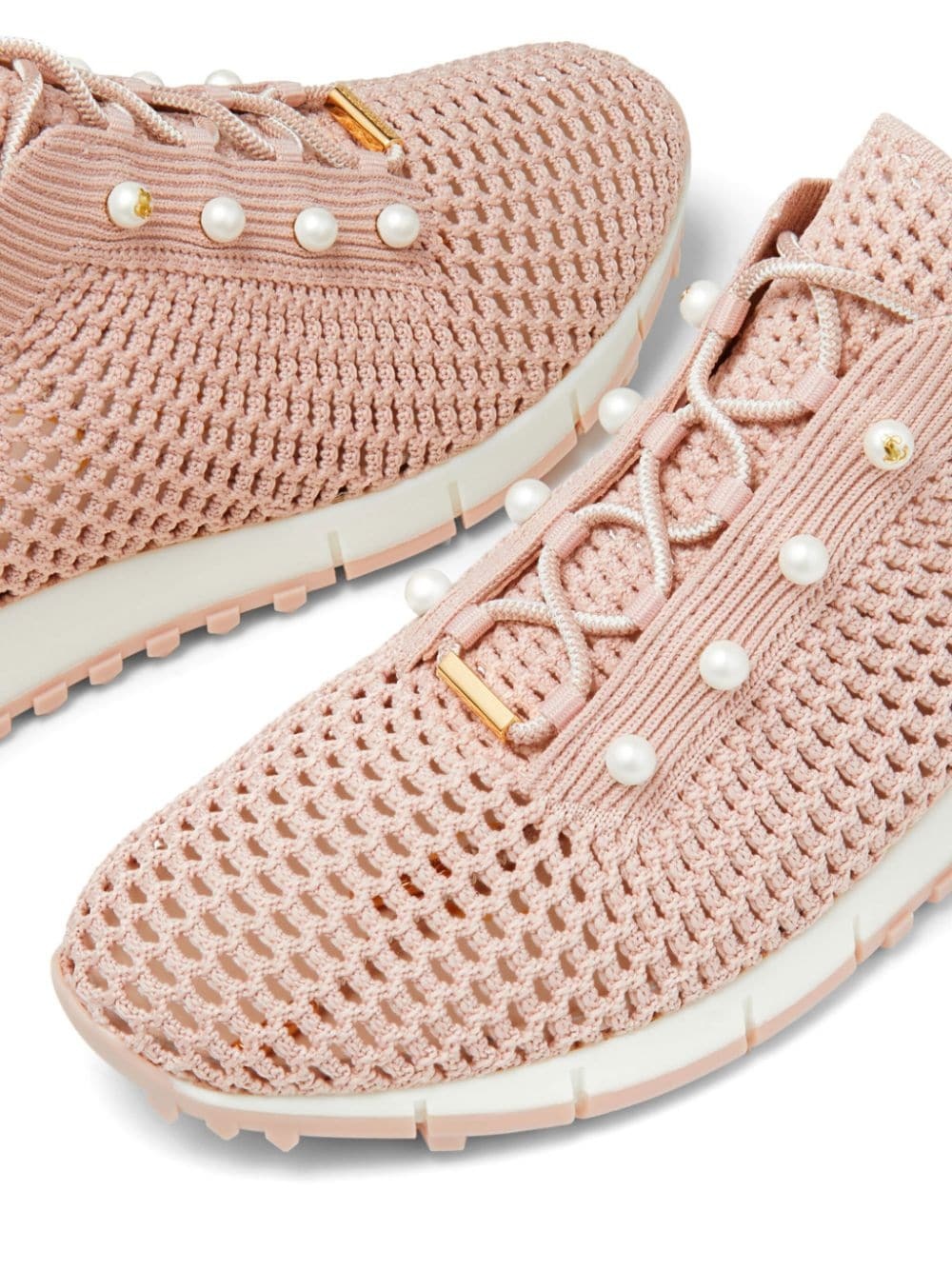 Veles pearl-embellished sneakers - 5