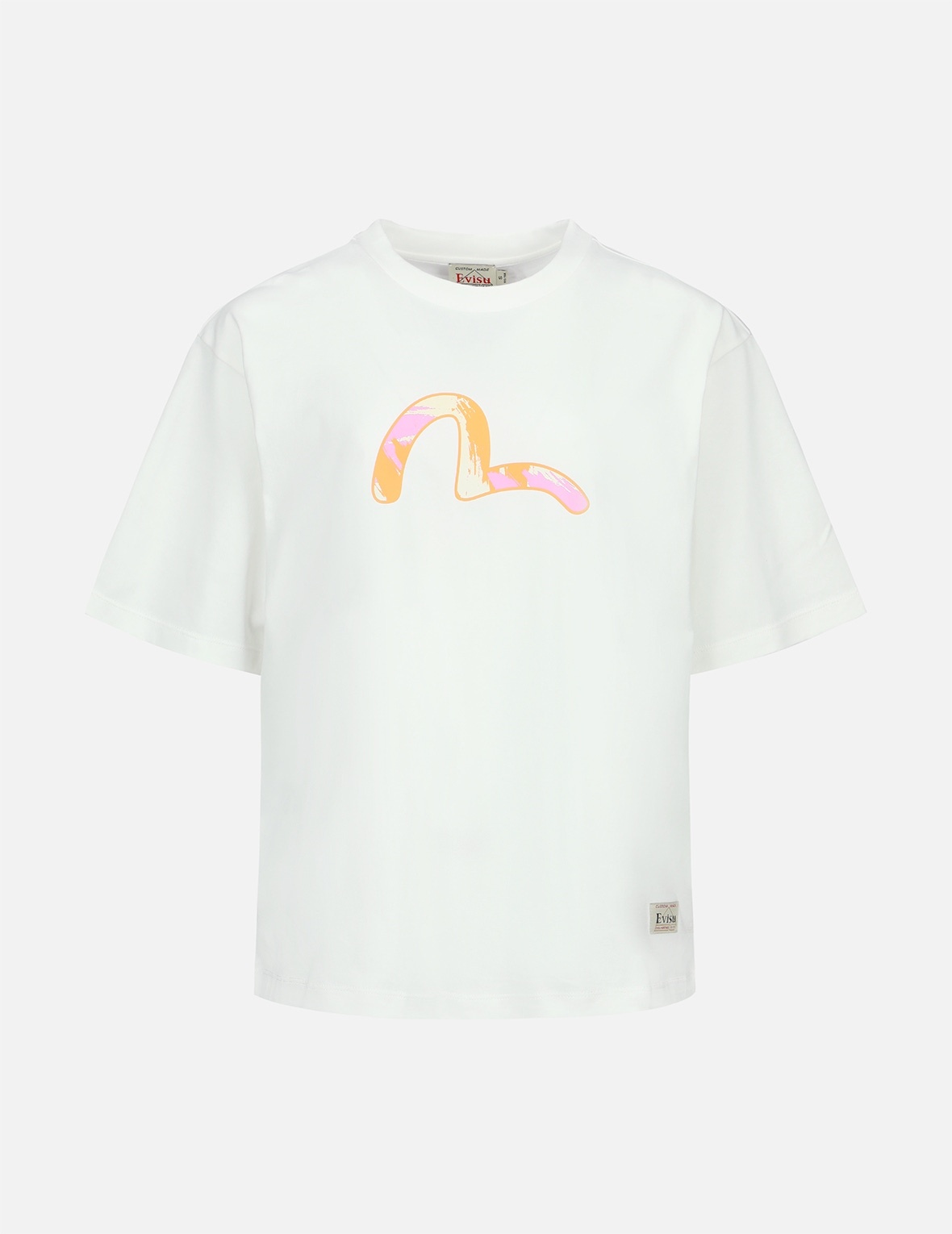 GRAFFITI DARUMA AND SEAGULL PRINT T-SHIRT - 2