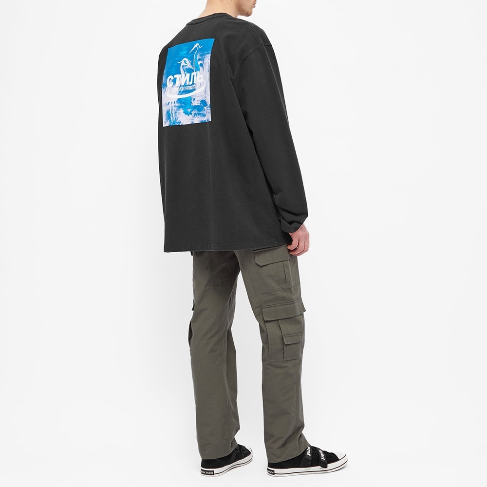 Heron Preston Long Sleeve Oversized Herons Halo Tee - 6