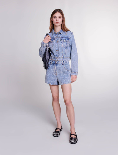 maje Denim shorts outlook