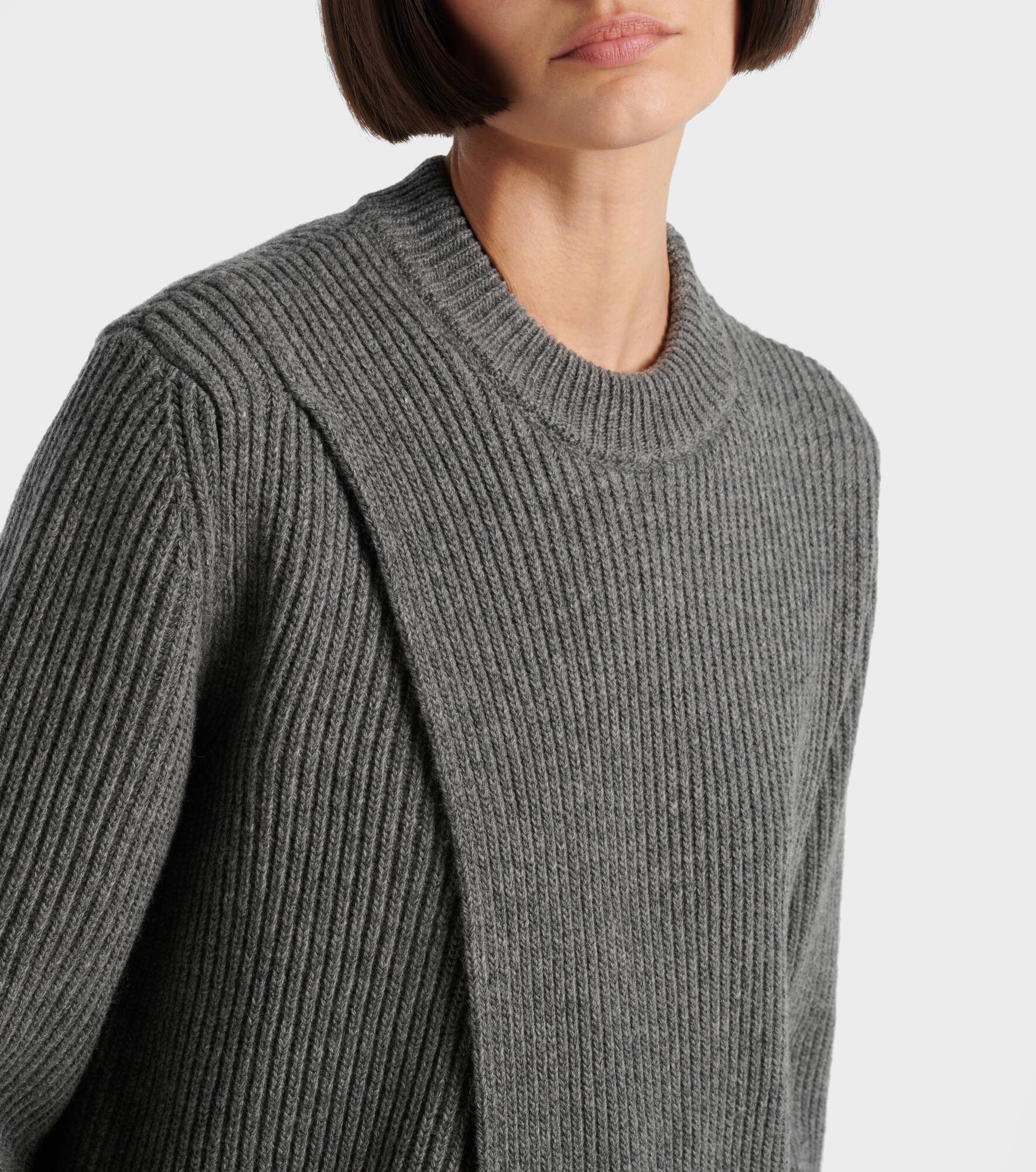Ribbed-knit wool sweater - 4