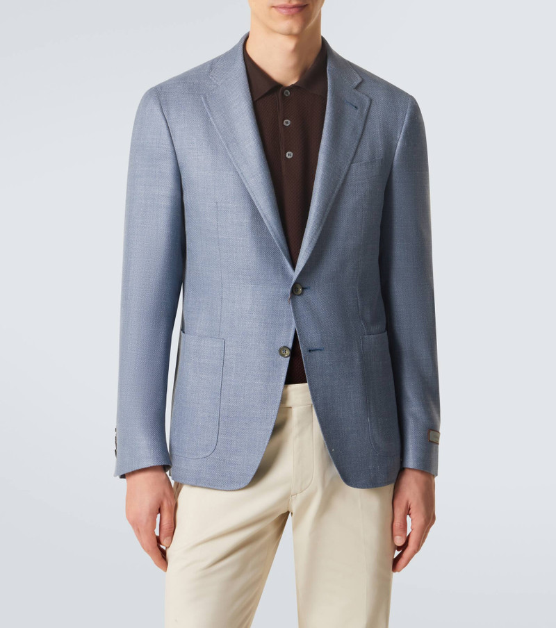 Wool, silk, and linen blazer 3