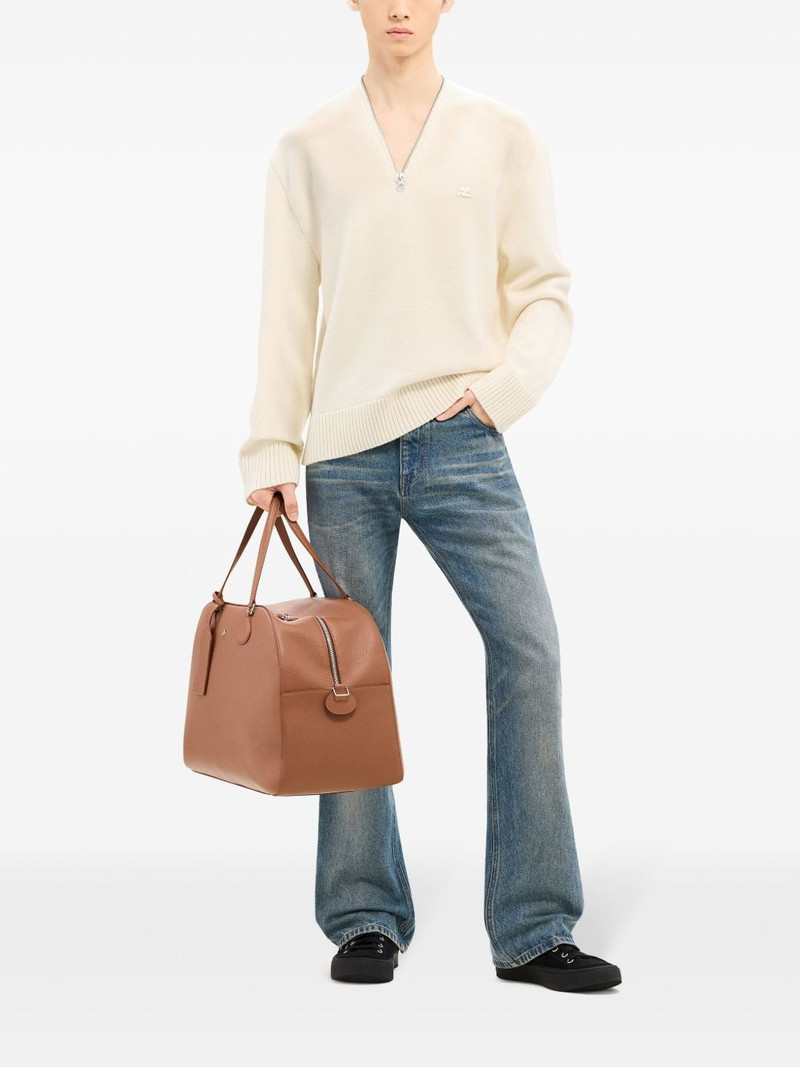 courrèges zipped wool sweater outlook