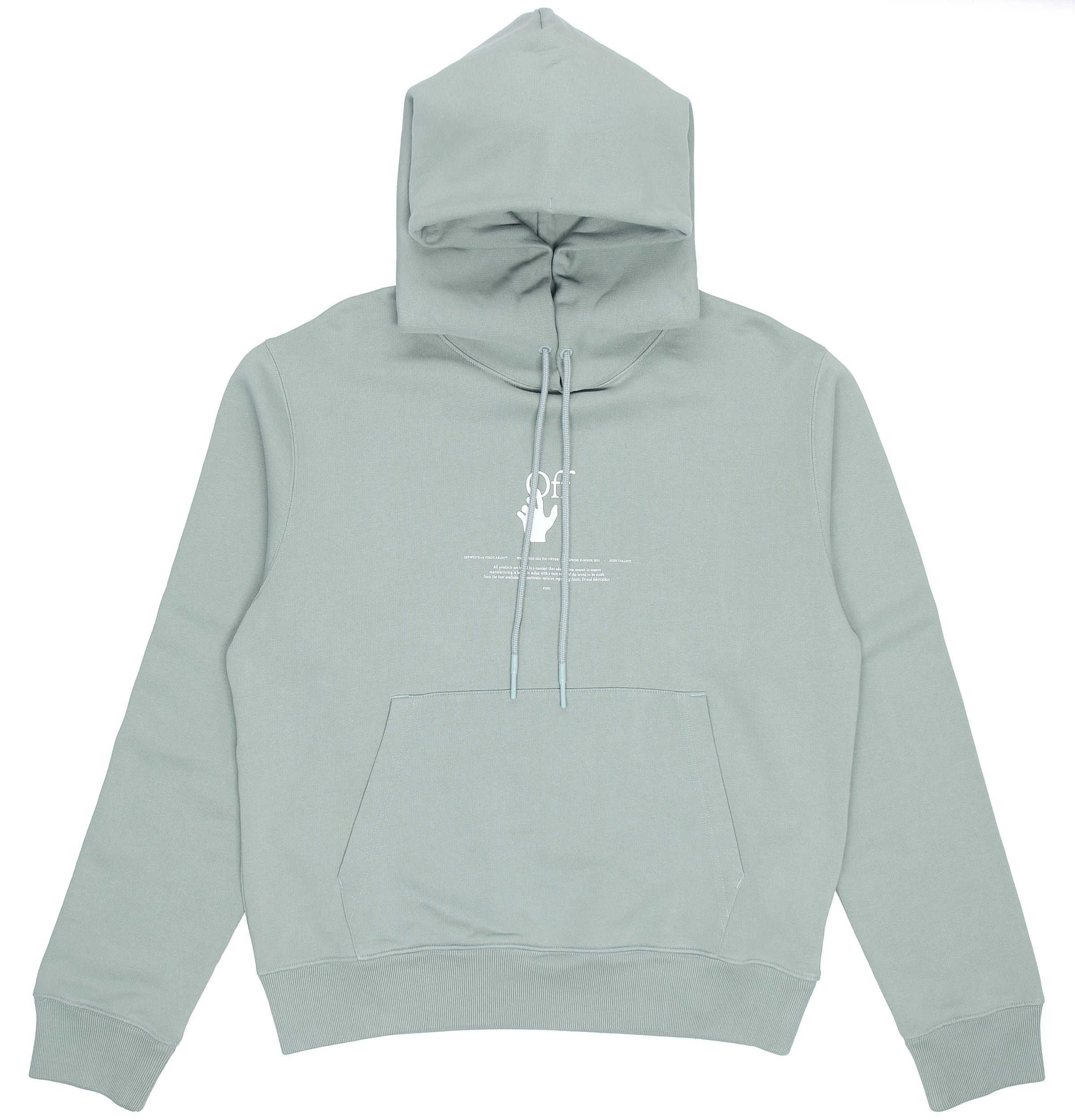 Off-White SS21 Graffiti Logo Printing Green OMBB034R21FLE0055041 - 2