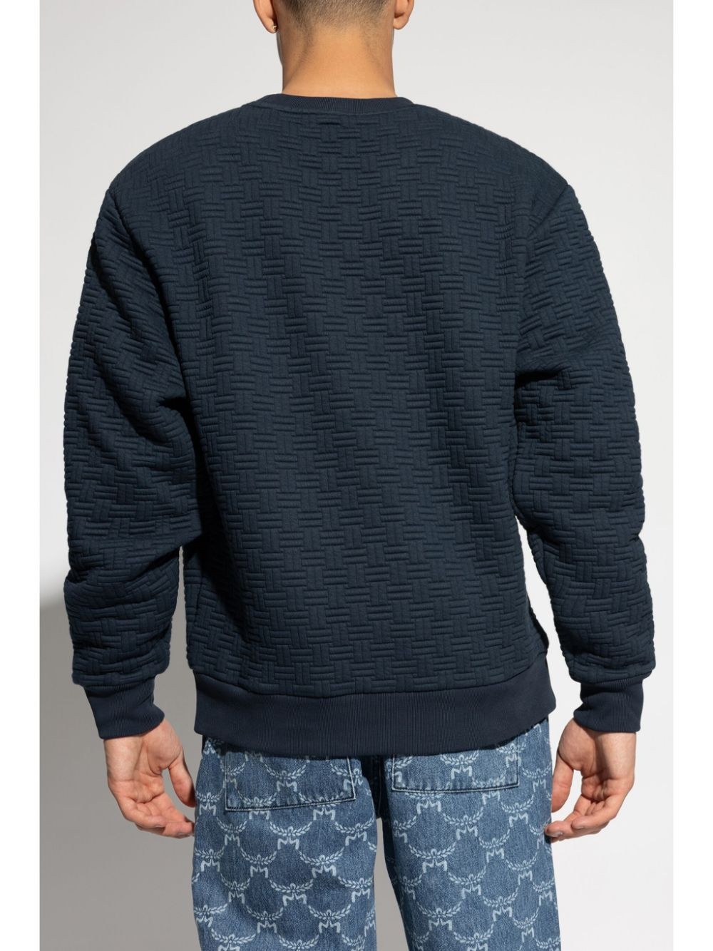 embroidered-logo sweatshirt - 4