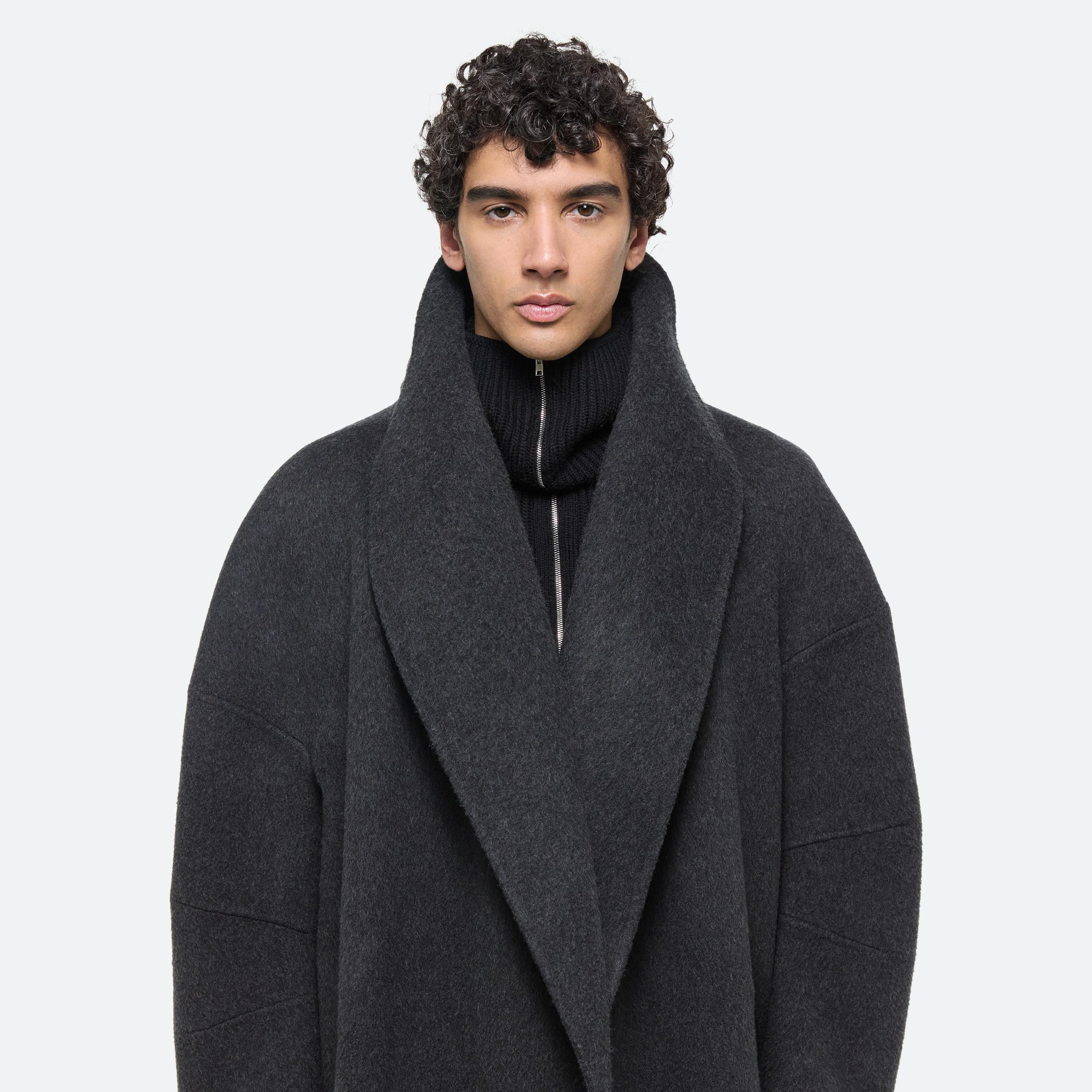 DOUBLE-FACED APEX COCOON COAT - 10