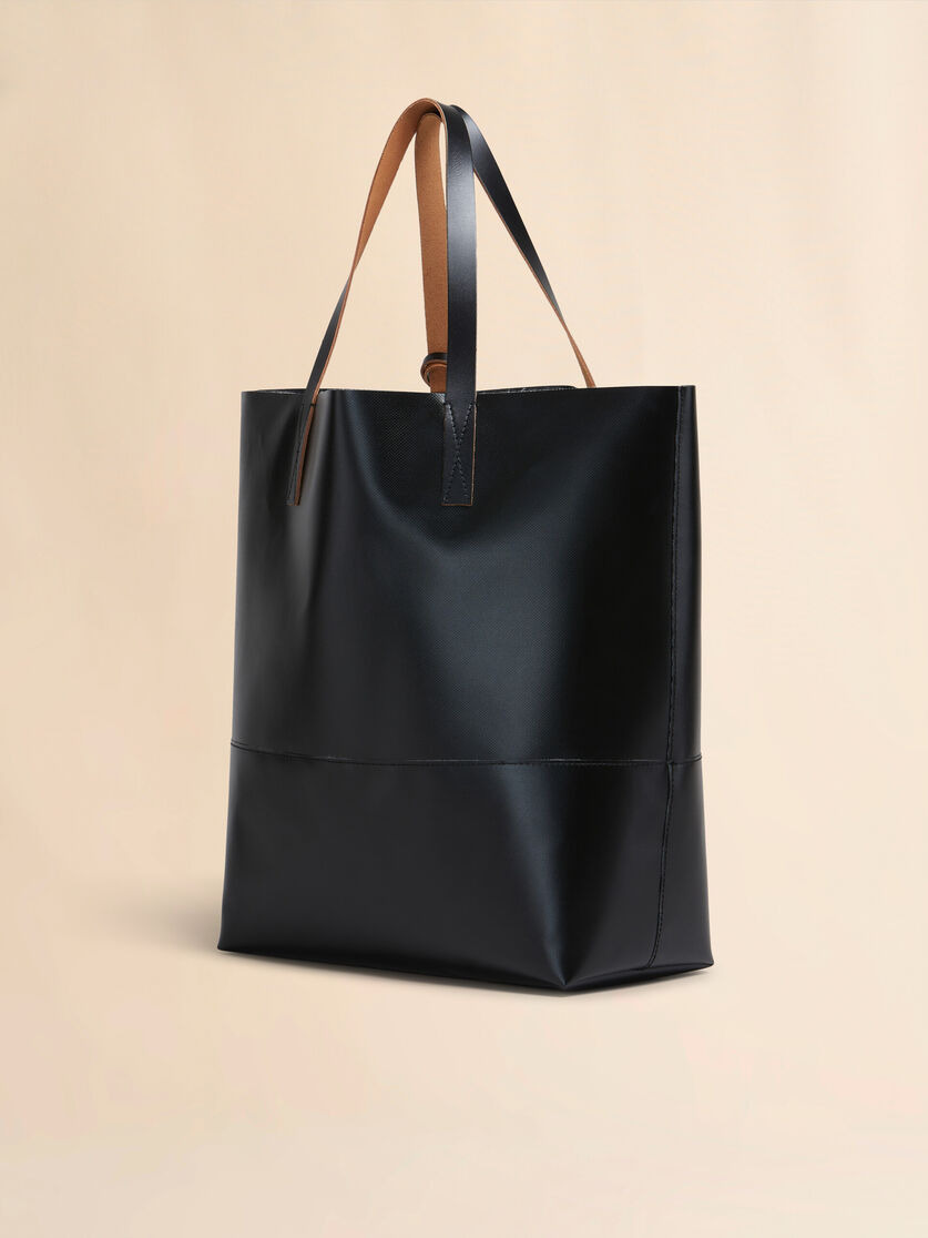 BLACK OPEN SHOPPER WITH MARNI TAG - 3
