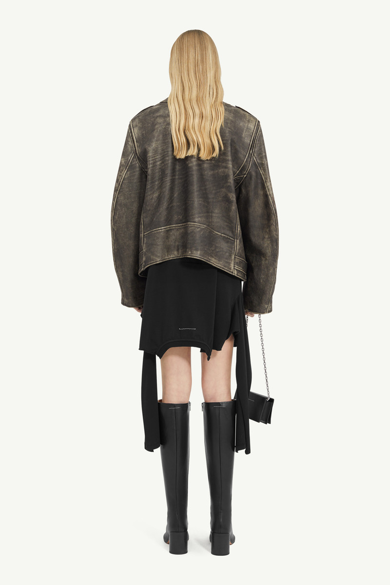 Heavy Leather Biker Jacket 4