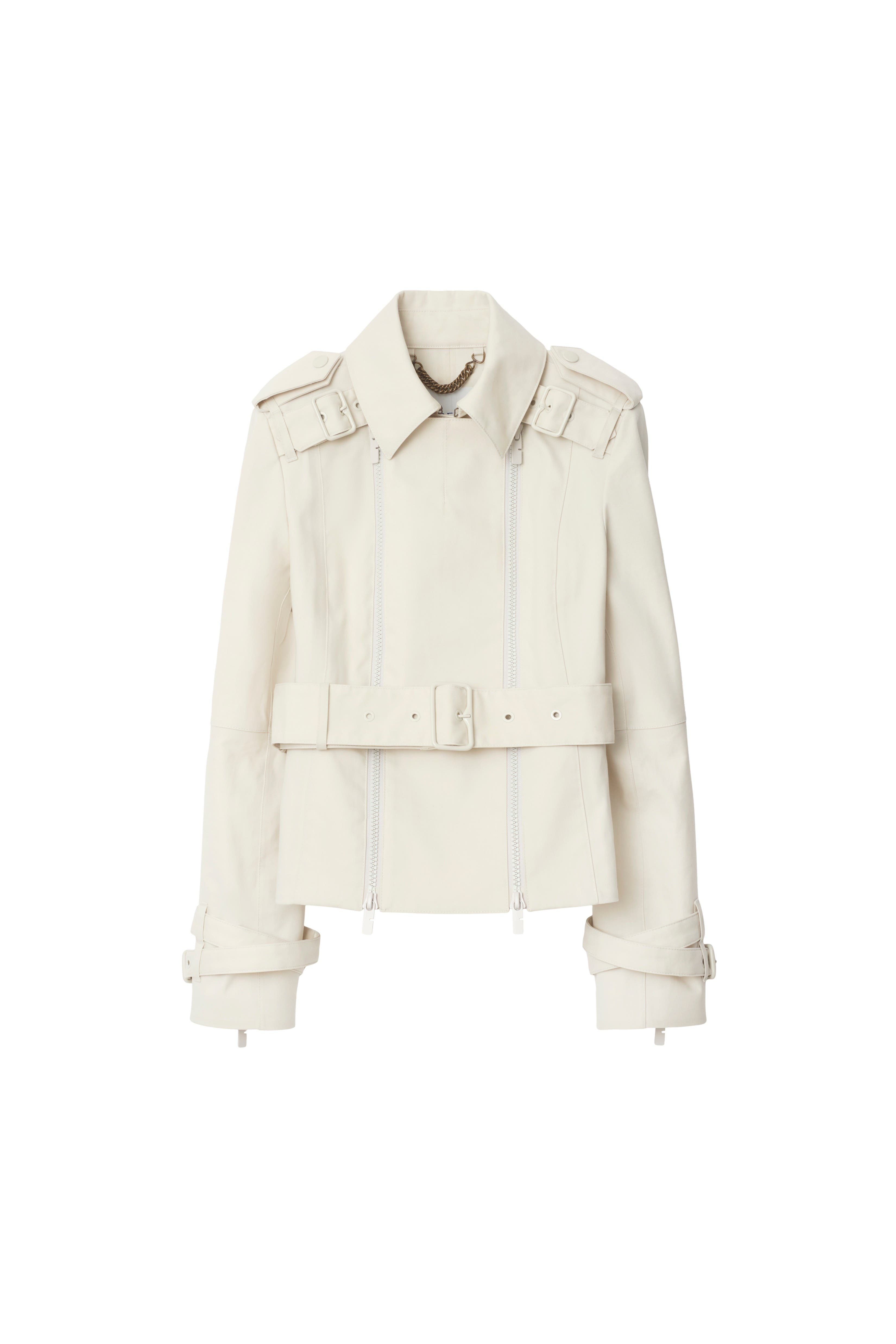 burberry Bonded Cotton Trench Jacket in Sail at Nordstrom - 2