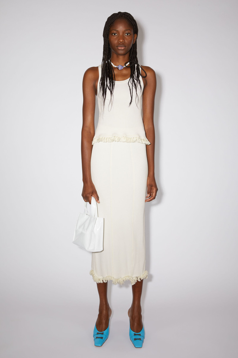 Logo mini shoulder tote bag - White 2