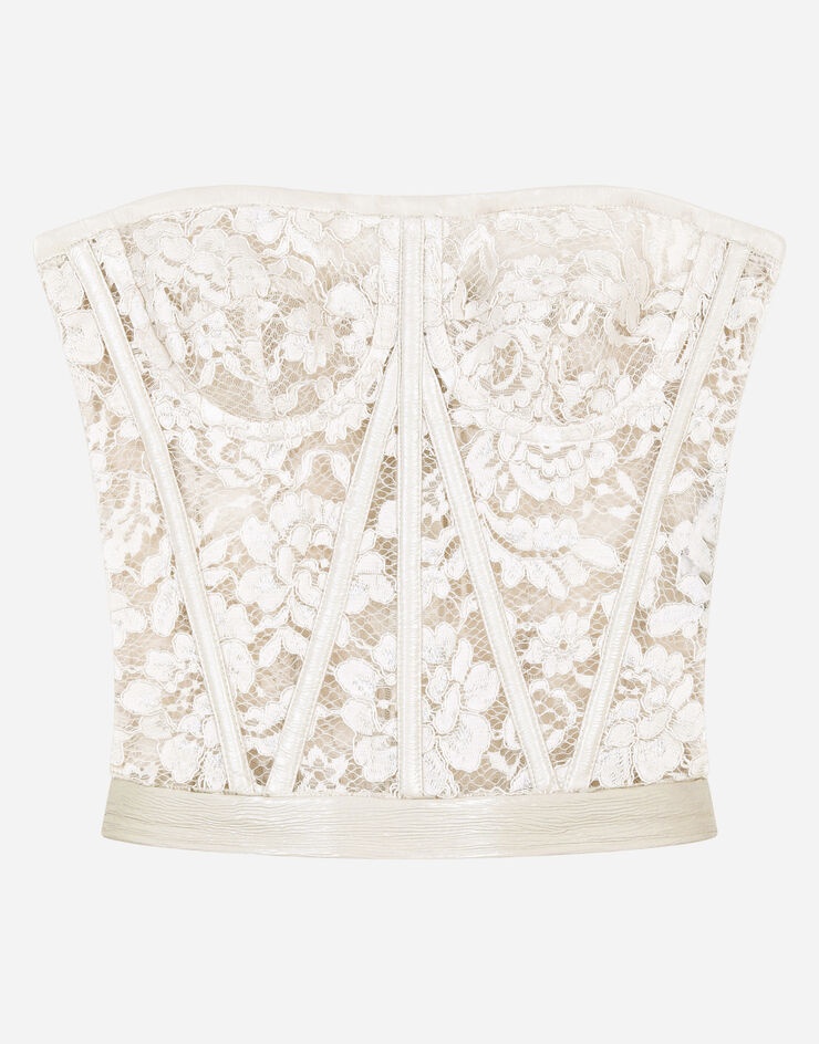 Laminated lace bustier - 3