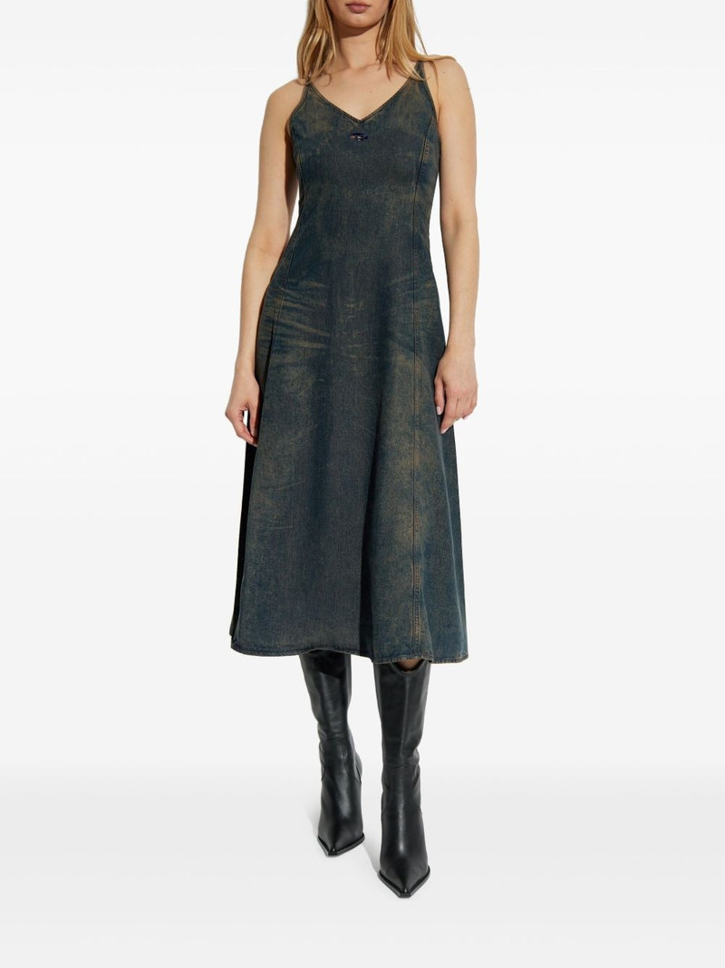 De-Beld-S V-neck denim dress 3
