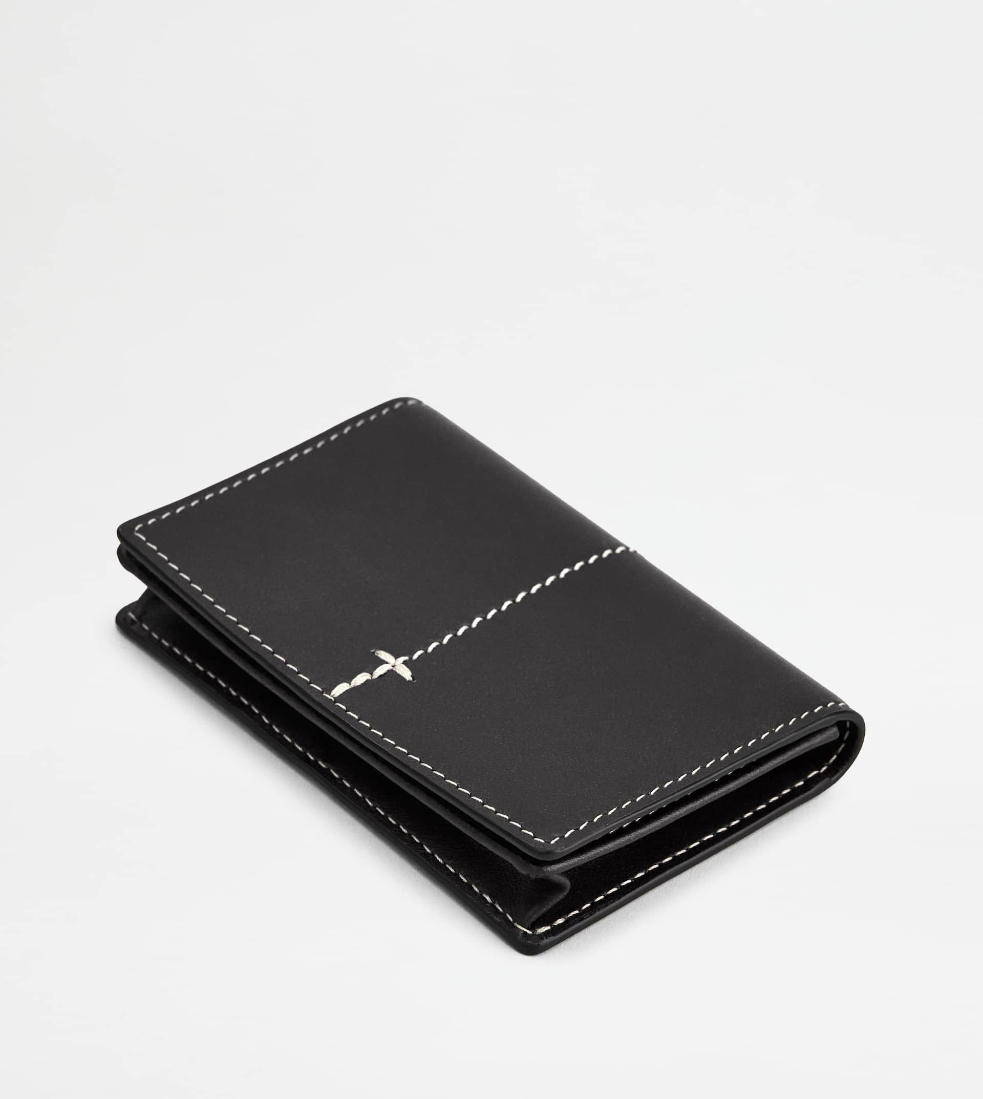 BUSINESS CARD HOLDER IN LEATHER - BLACK - 4