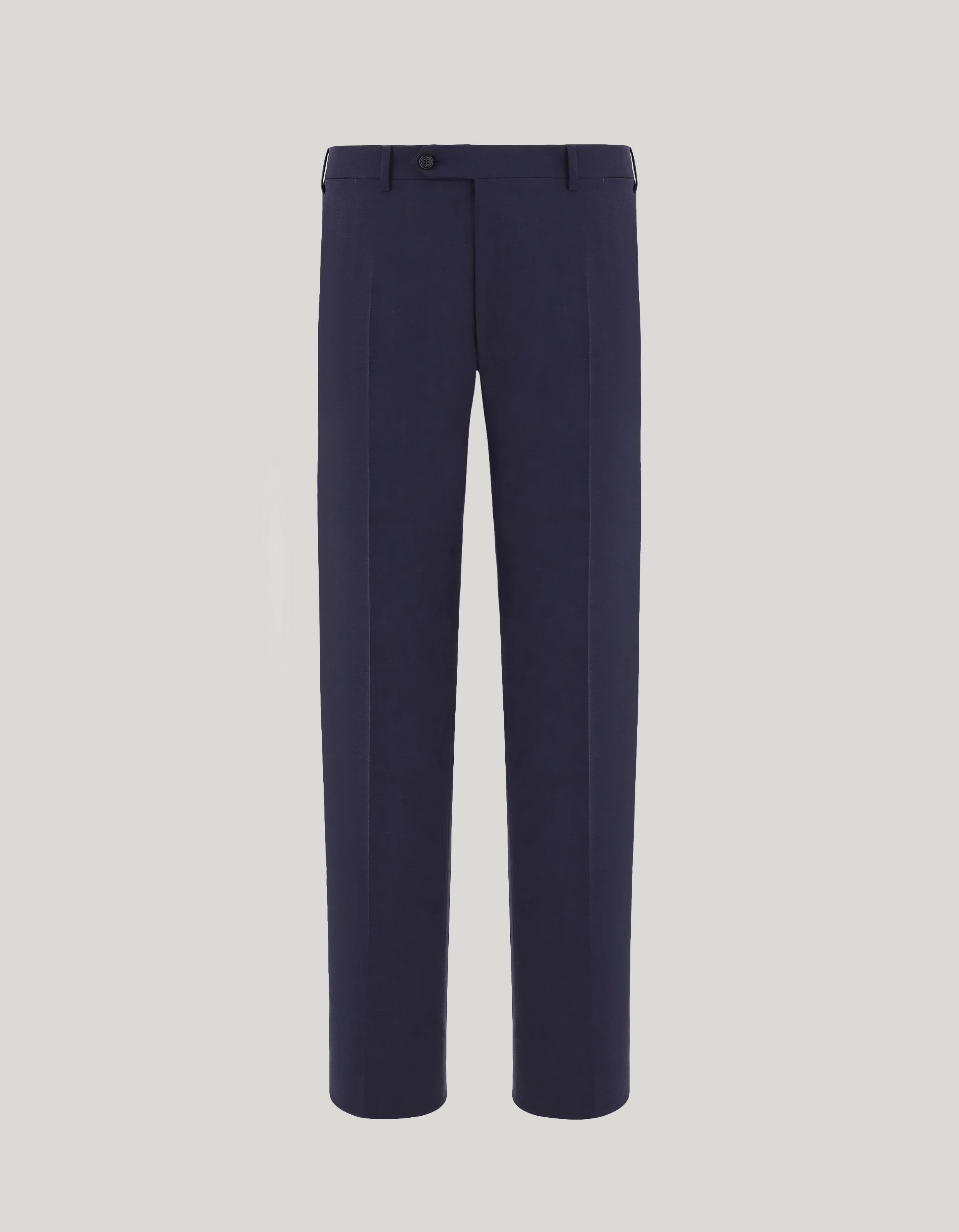 BLUE CANALI TRAVEL WOOL CANVAS REGULAR-FIT PANTS - 1