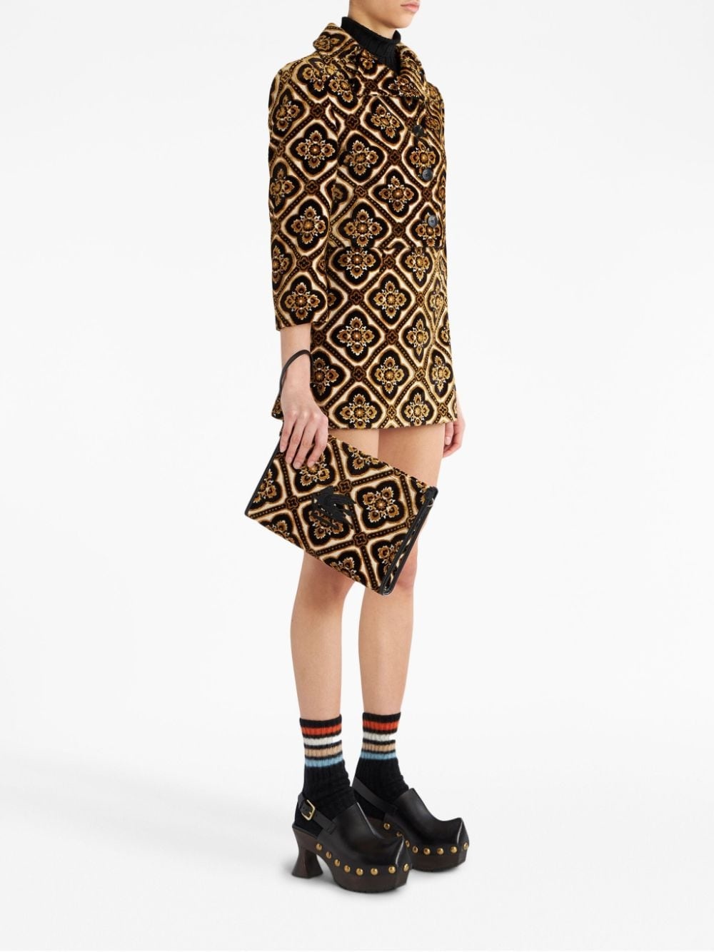 large jacquard-pattern beauty case - 2