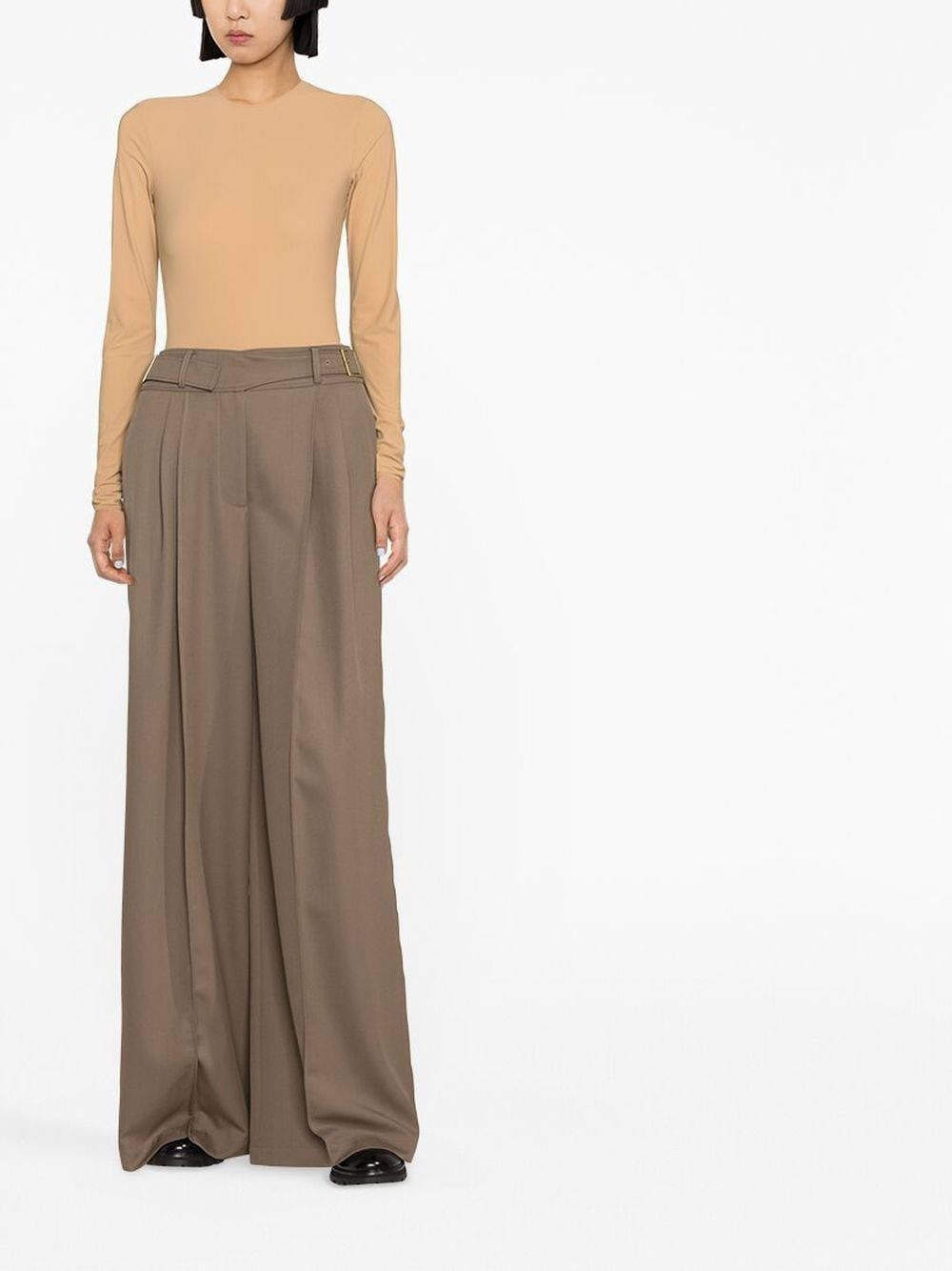 half-transparent long-sleeved bodysuit - 3