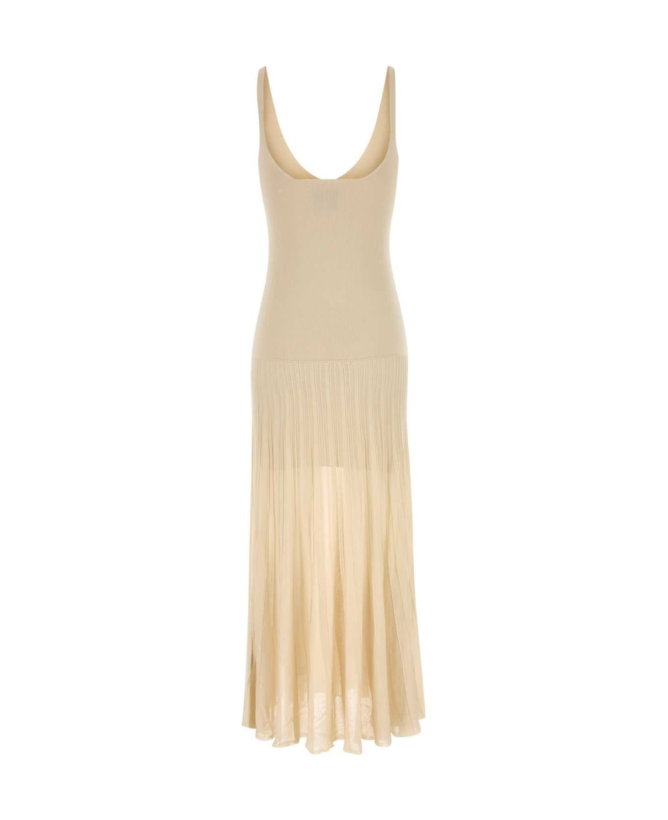 Sand Stretch Cotton Blend Velma Dress - 2