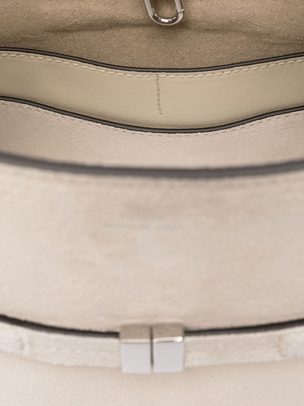 belted suede bucket bag - 4