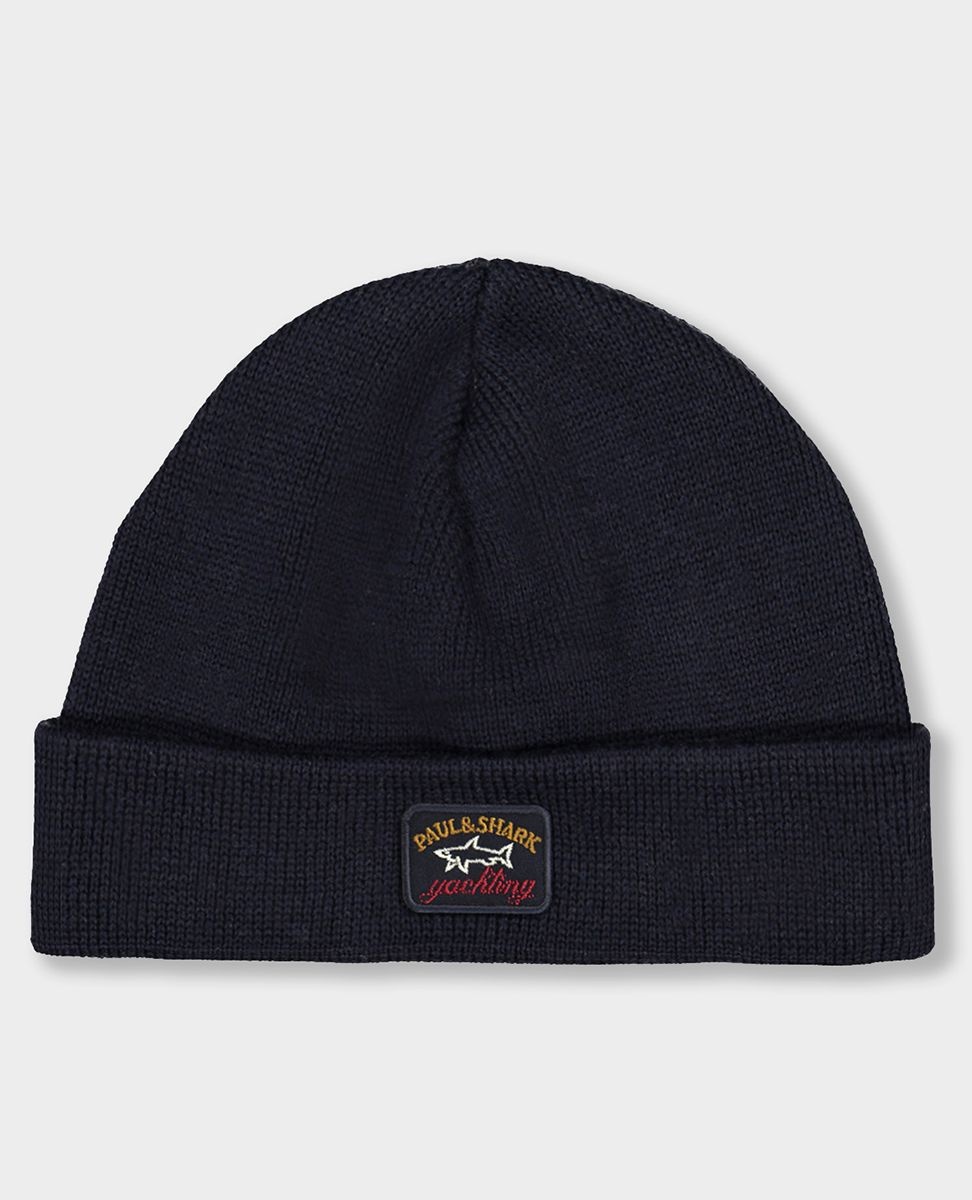 Wool beanie with iconic badge - 4