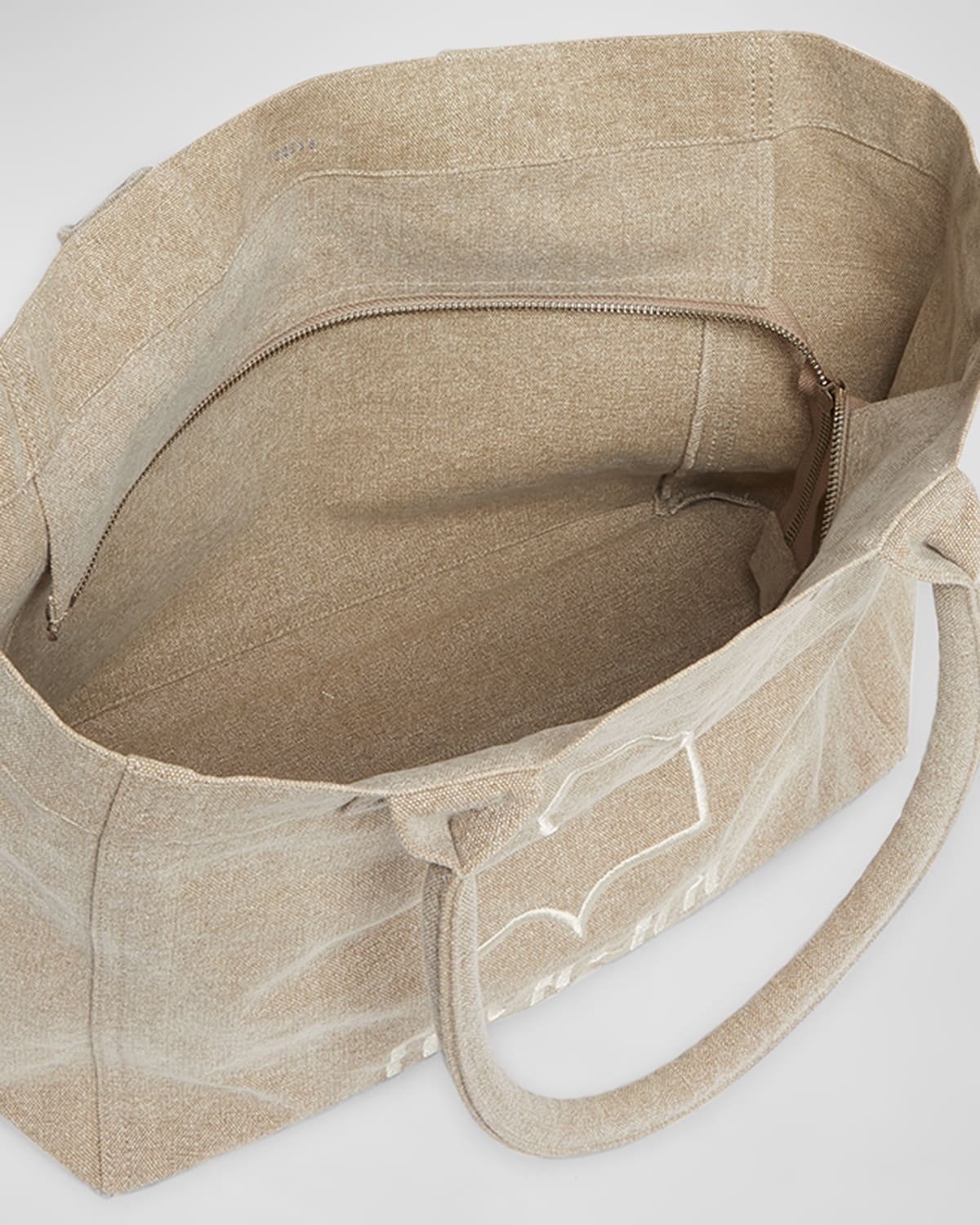 Yenky Zip Canvas Cotton Tote Bag - 4