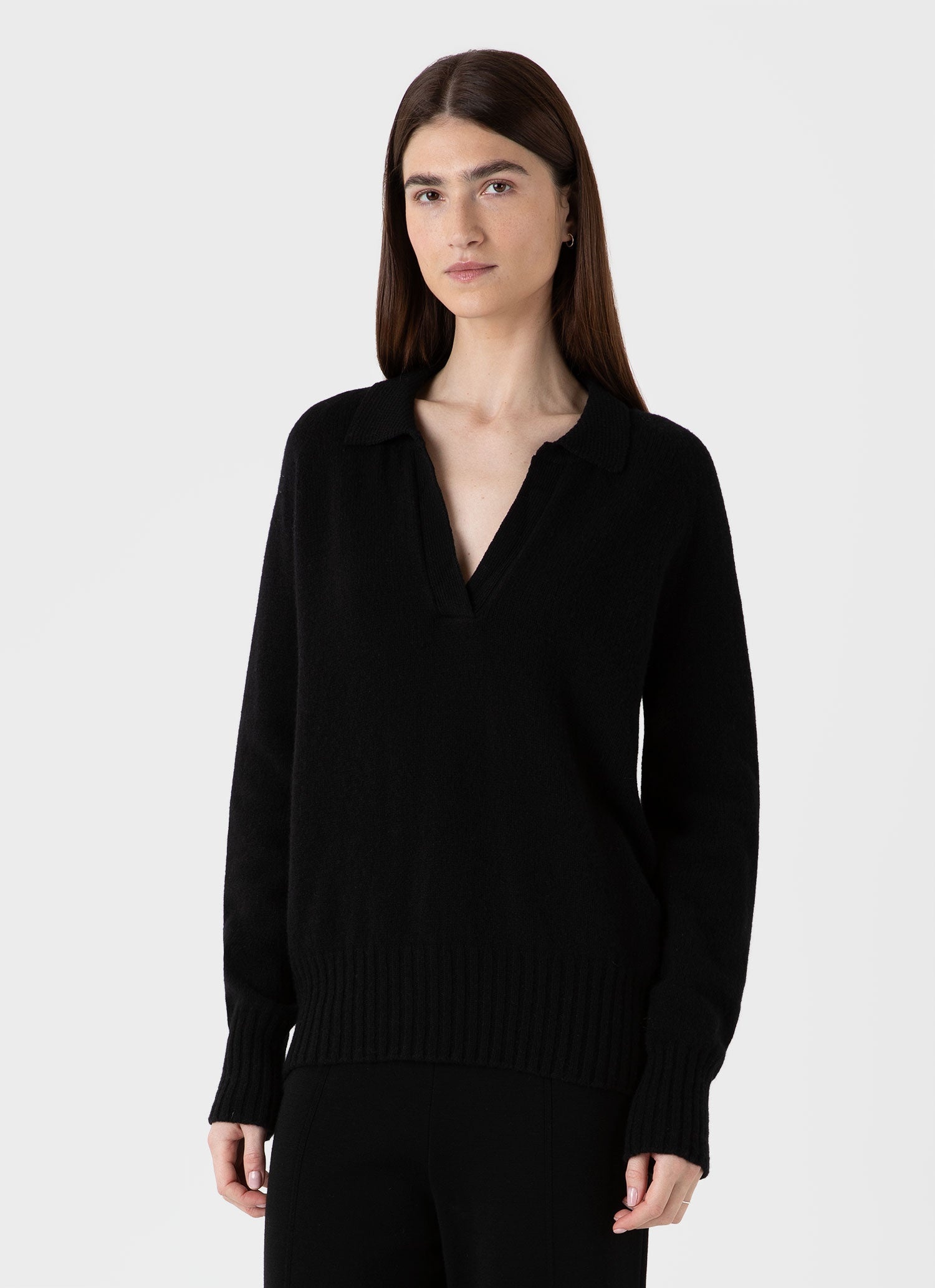 Lambswool Polo Jumper - 1