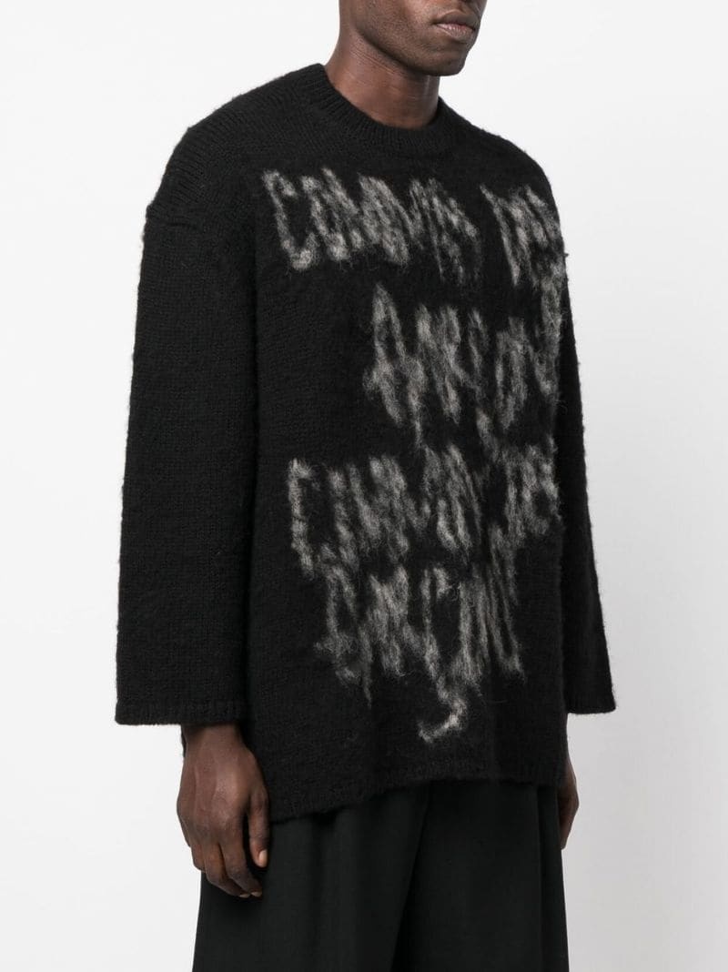 intarsia-knit wool jumper - 3