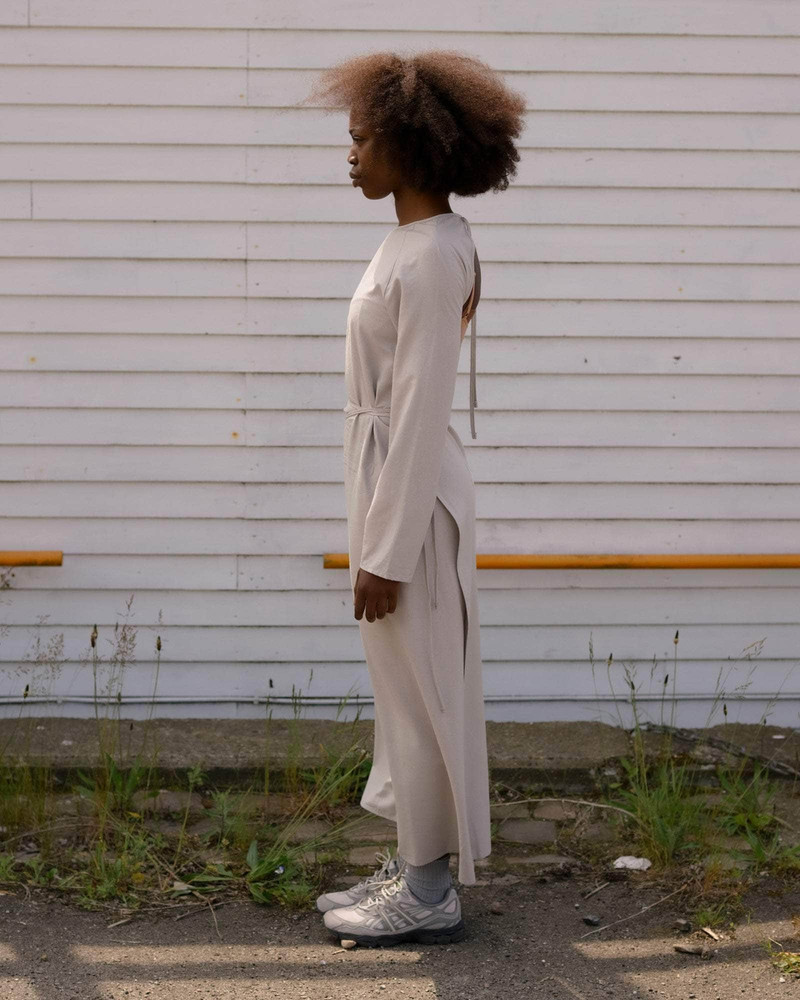 Long Sleeve Apron Dress - Wild Silk 3