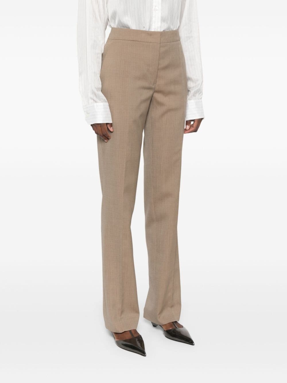 wool ripstop trousers - 3