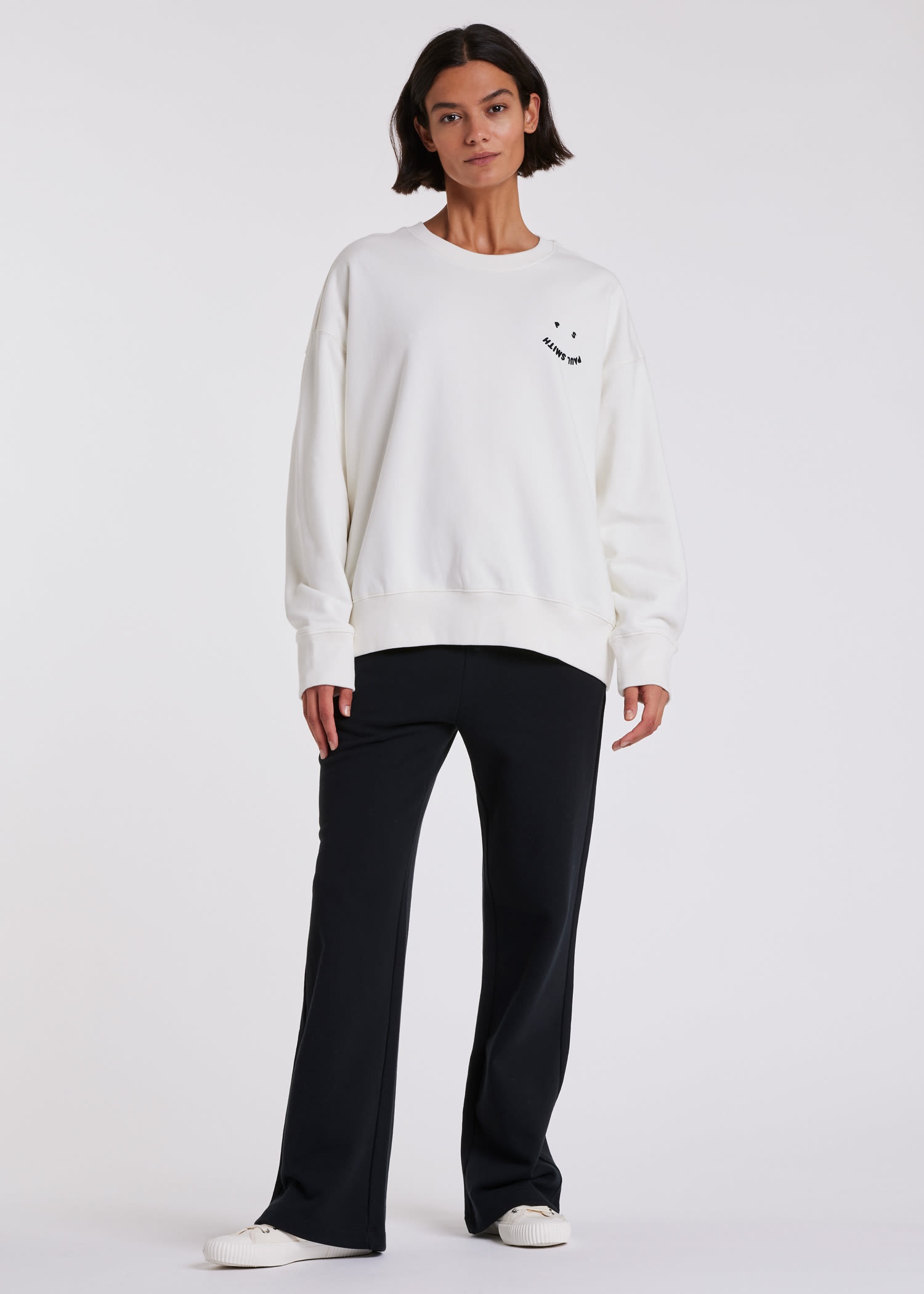 Oversized 'Happy' Sweatshirt - 8