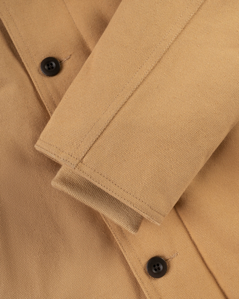 KHAKI FLEECE-LINED CANVAS DECK JACKET 4