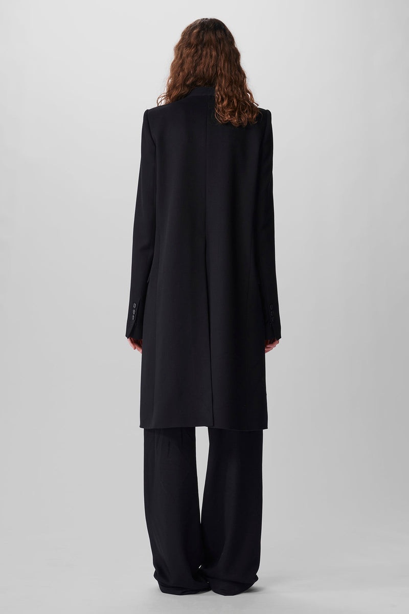 Celine Standard Collarless Coat - 3