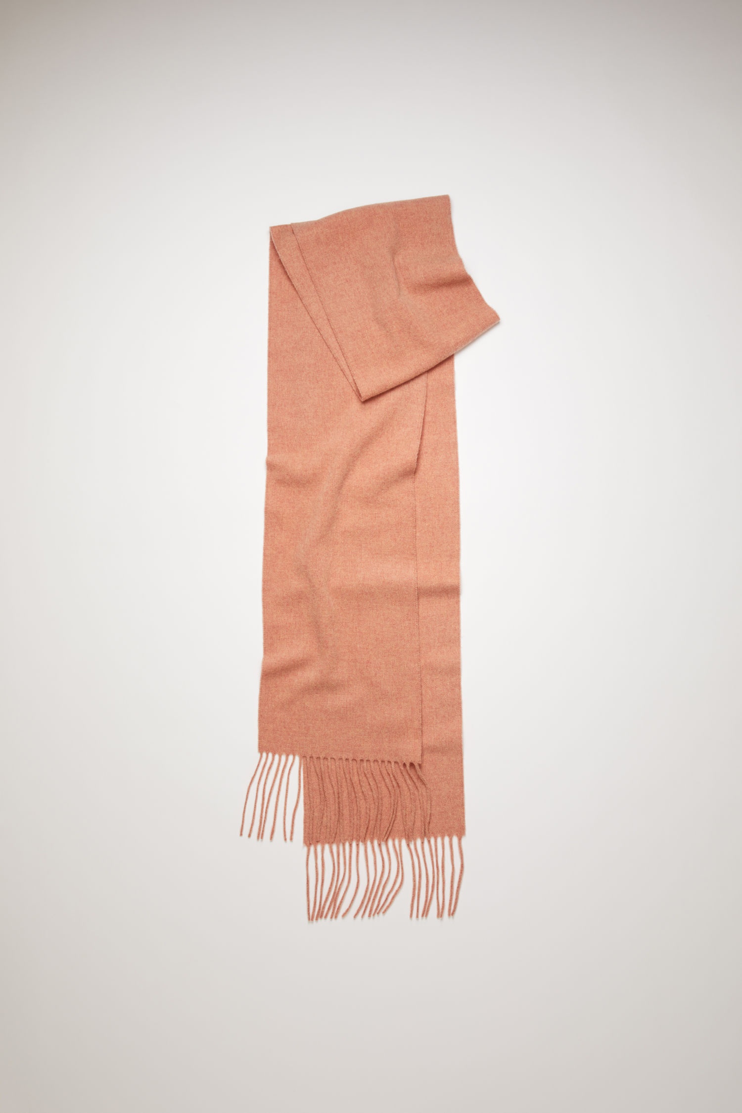 Skinny wool scarf rose melange - 2