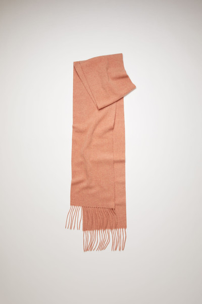 Acne Studios Skinny wool scarf rose melange outlook