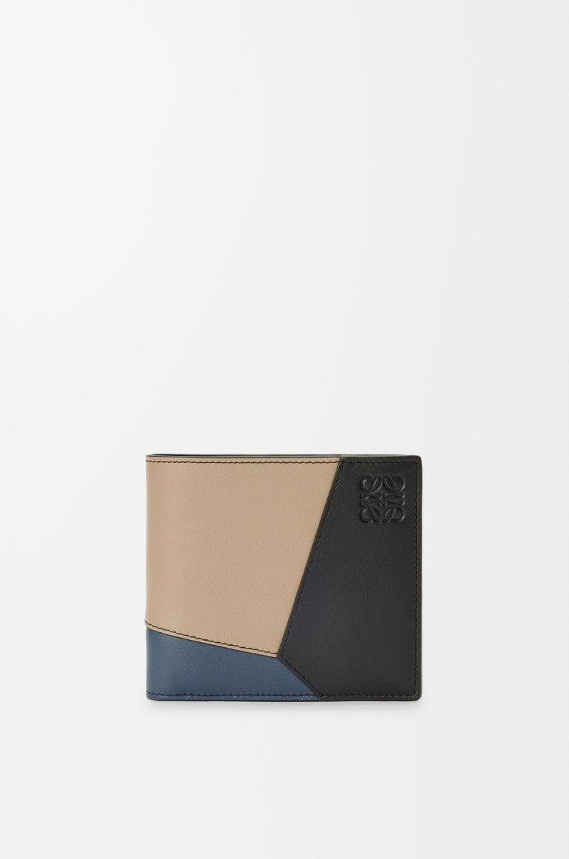 Puzzle bifold wallet in classic calfskin 1