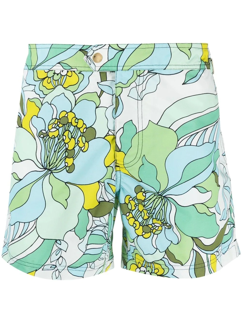 floral-print swim shorts - 1