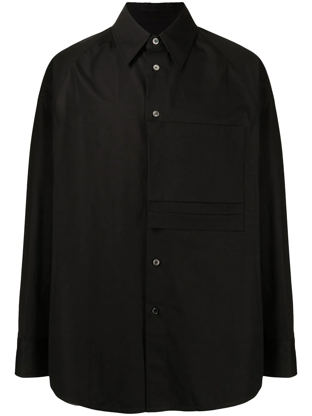 asymmetric panel shirt - 1