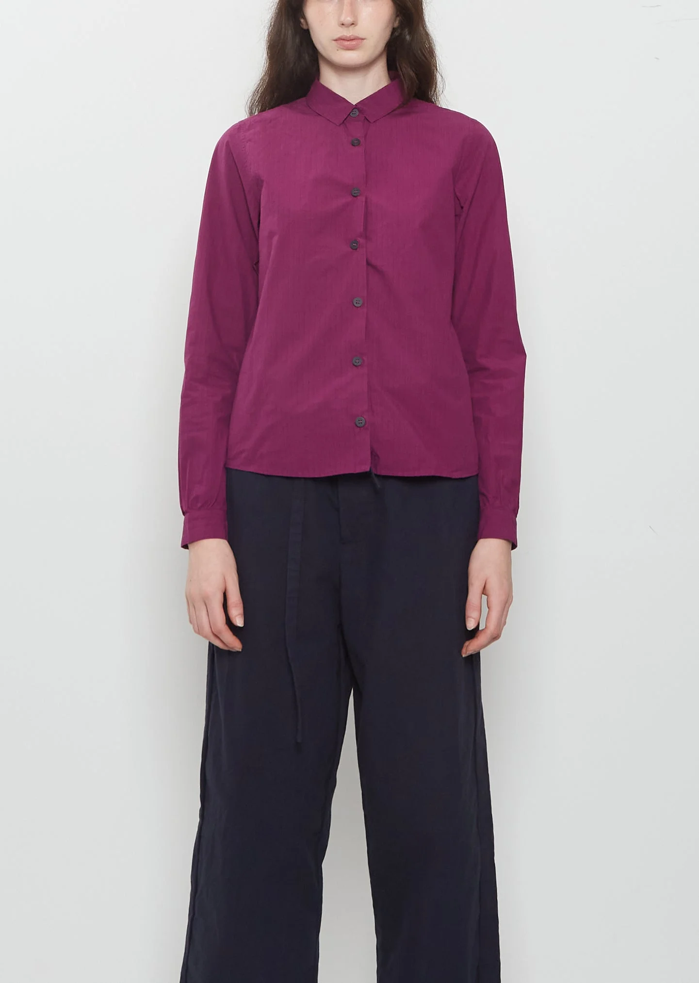 Tyrol Cotton Shirt — Raspberry - 1