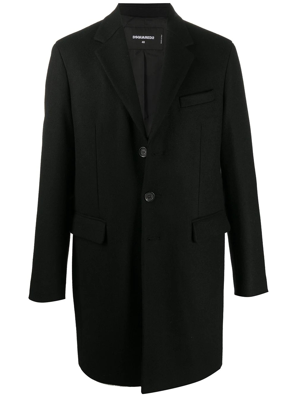 wool-blend coat - 1