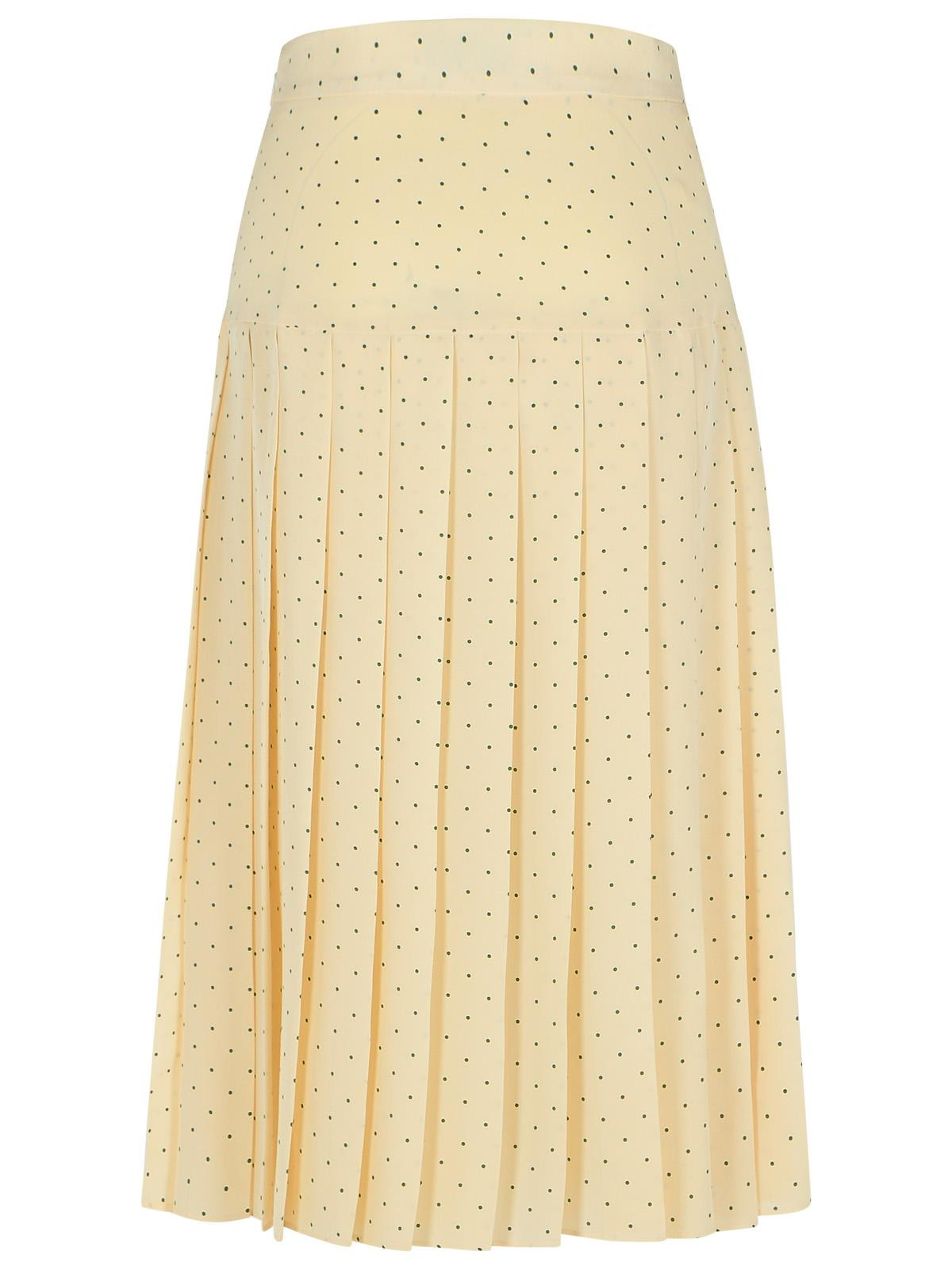 Alessandra Rich Cream Silk Skirt Women - 3