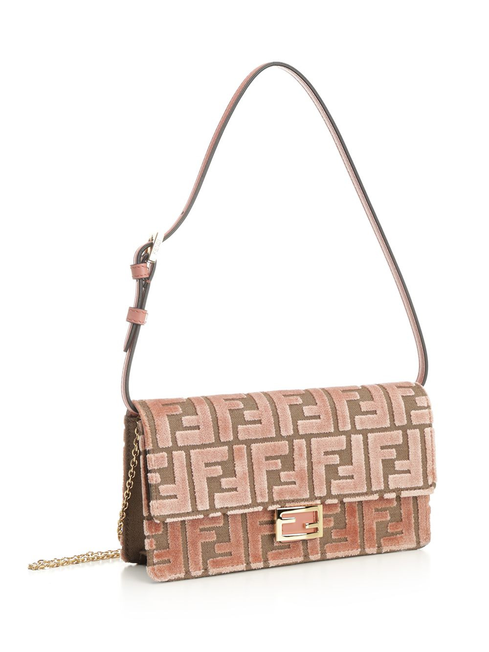 Wallet On Chain Zucca Velvet Small Leather Goods Rose - 2