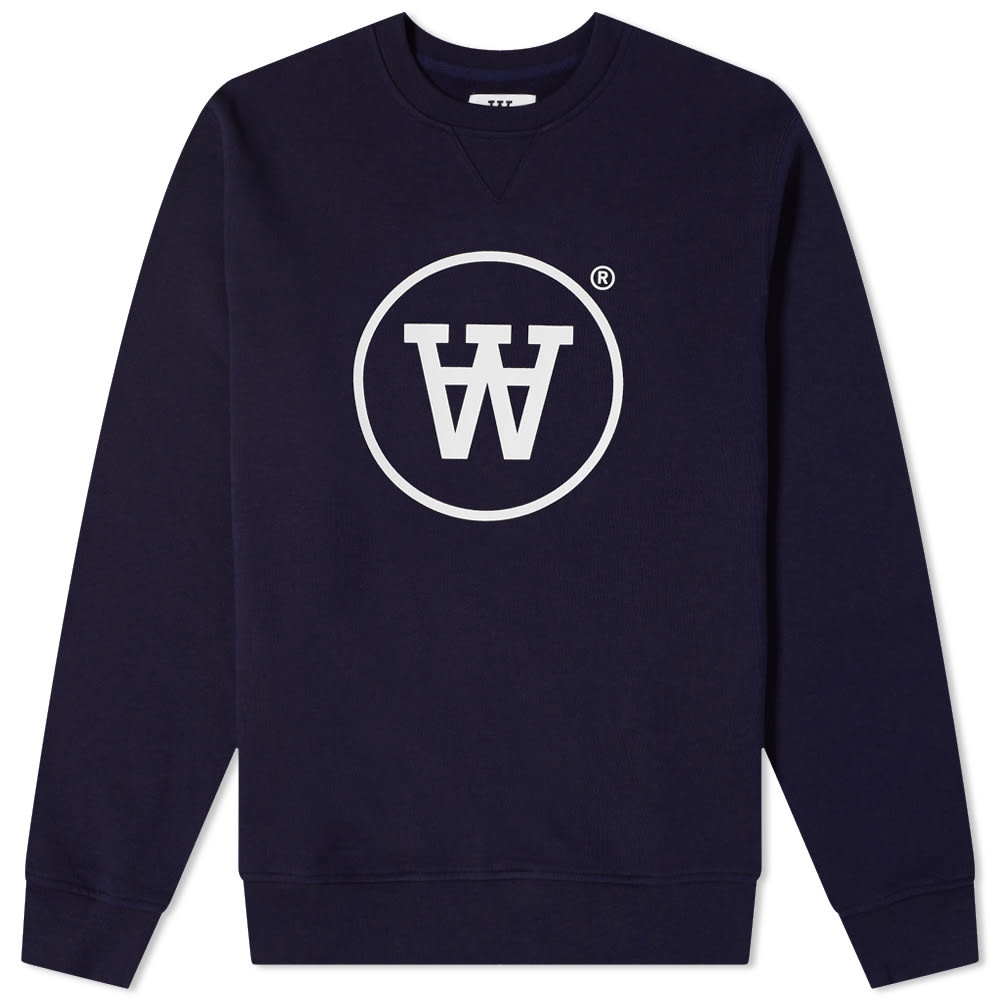 Wood Wood AA Tye Logo Crew Sweat - 1