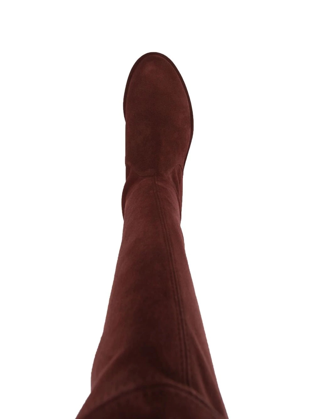 tie-fastened knee-length boots - 4