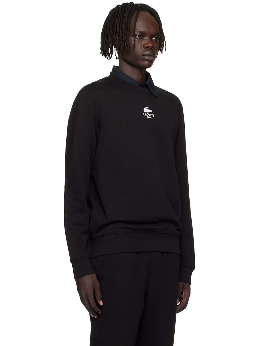 Black Printed Fleece Sweatshirt - 2