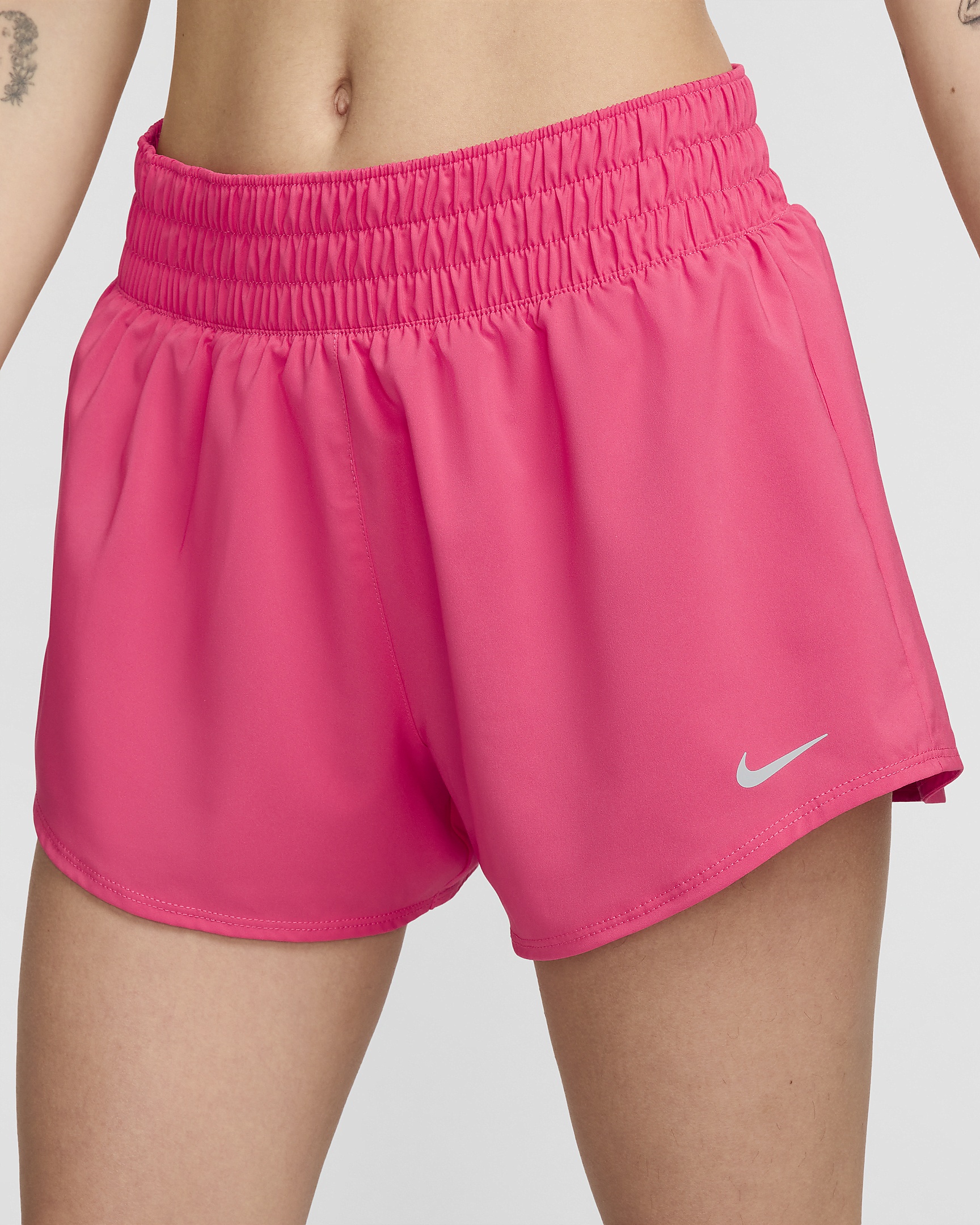 Nike One Women's Dri-FIT Mid-Rise 3" Brief-Lined Shorts - 2