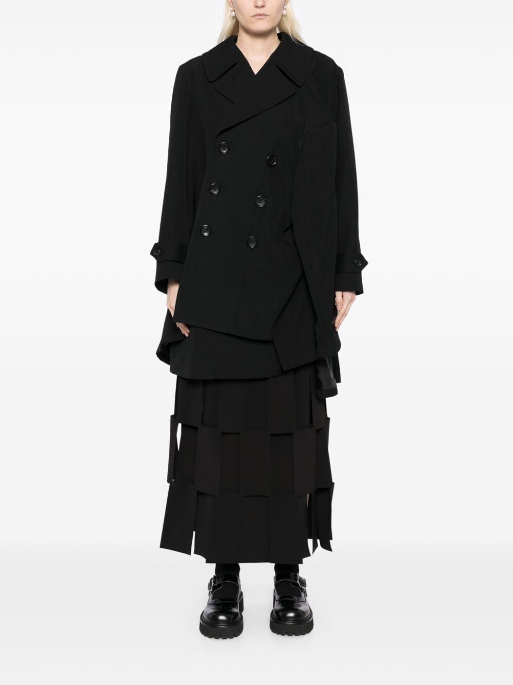 asymmetric sleeve suit - 2