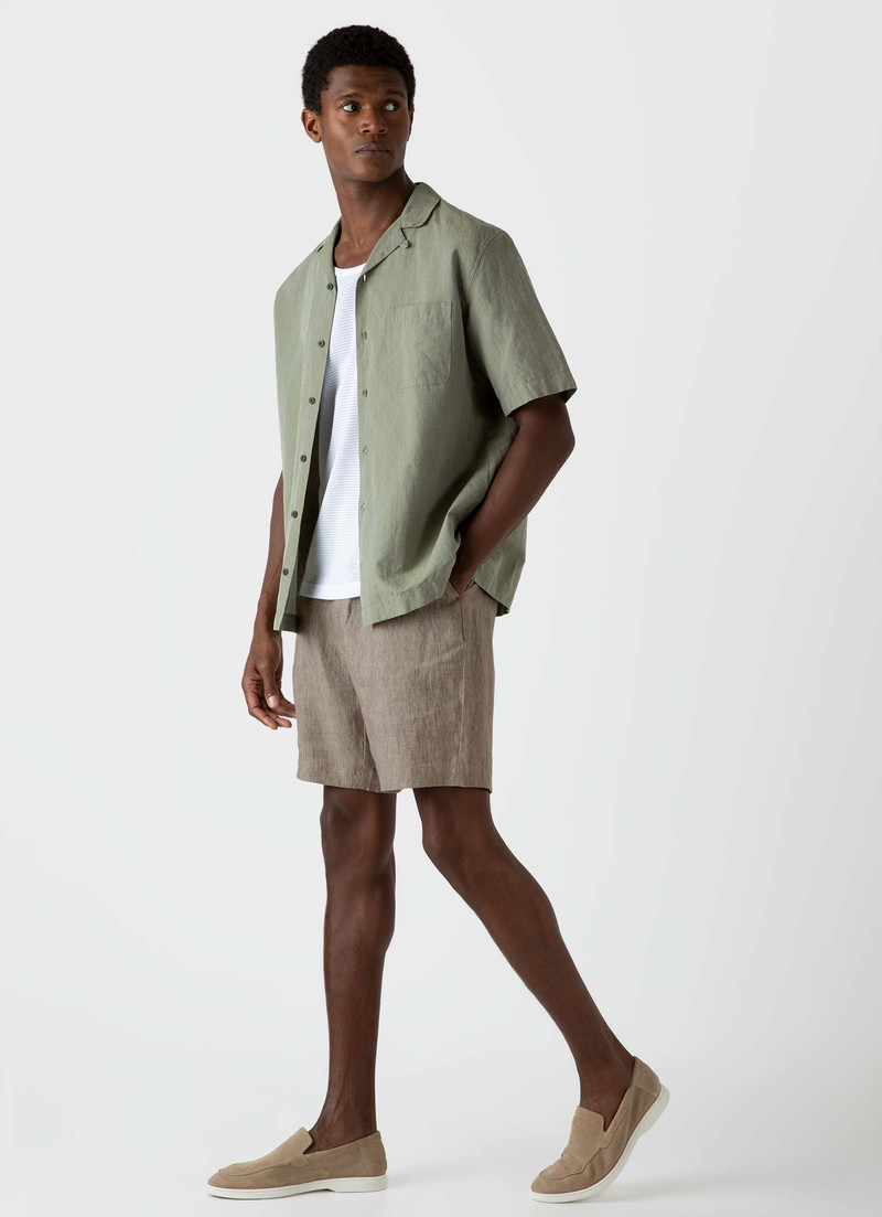 Sunspel Cotton Linen Shirt outlook